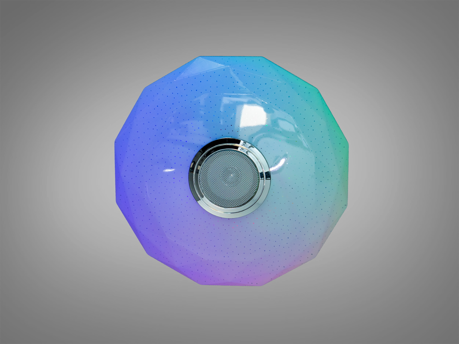 LED стельова люстра біла 45 Вт з Bluetooth колонкою