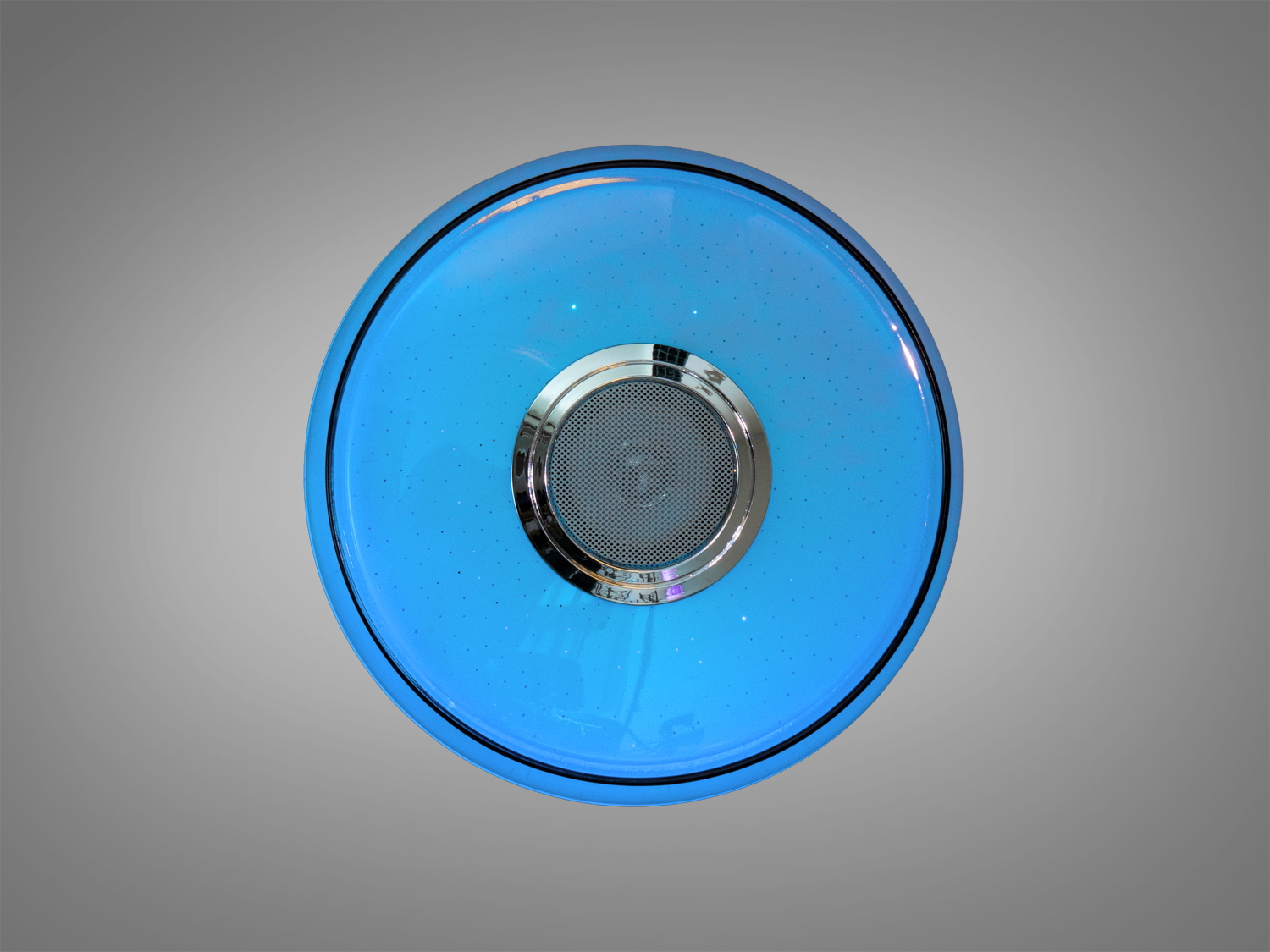 Стельова люстра біла 45 Вт з Bluetooth колонкою та підключенням до розумного будинку