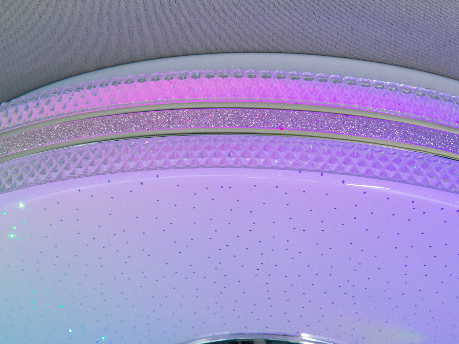 Смарт люстра стельова біла 70Вт RGB з колонкою