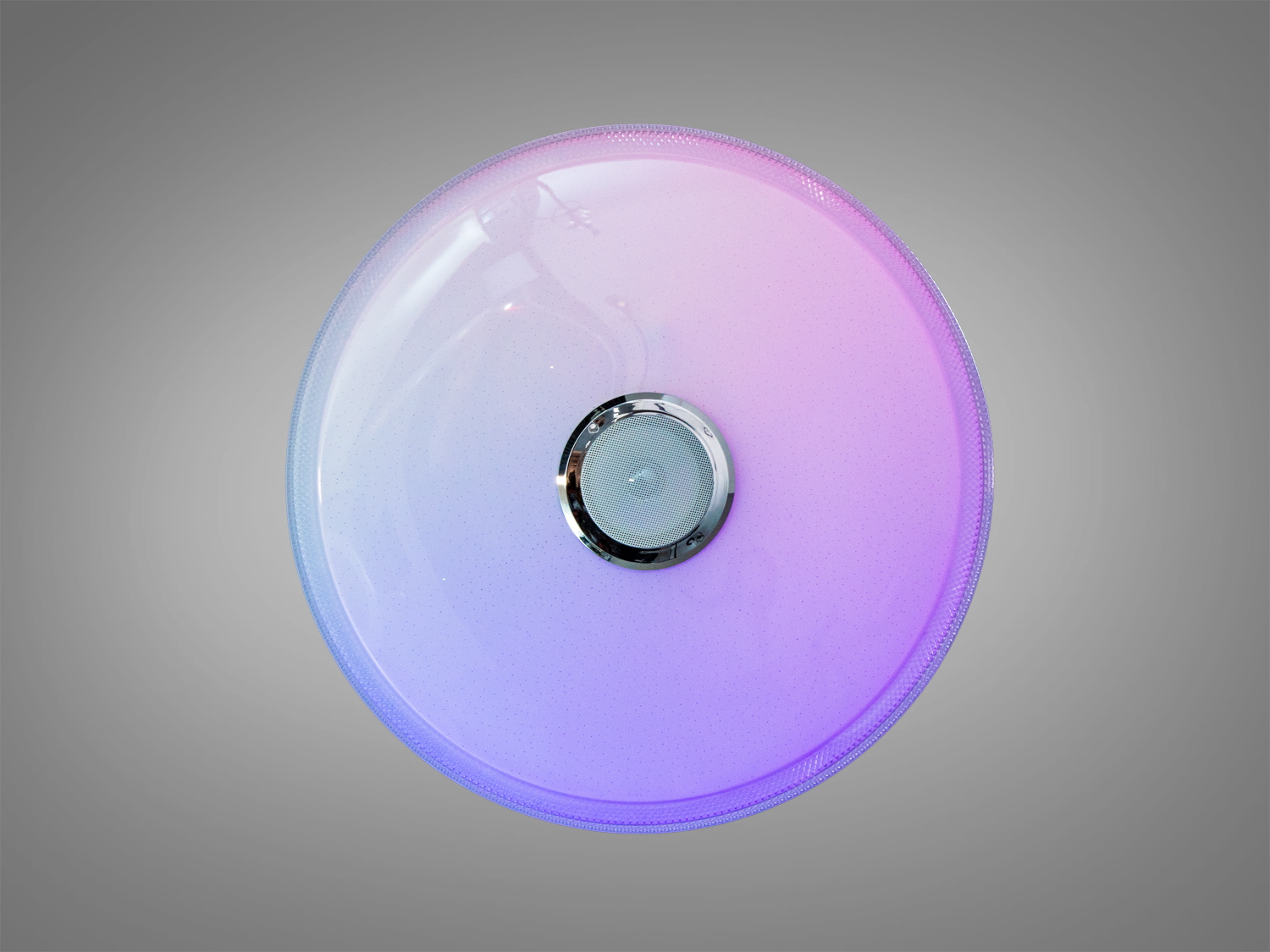 Стельова лампа з плавним переходом відтінків від рожевого до фіолетового, підходить для сучасних інтер′єрів з акцентом на атмосферність.