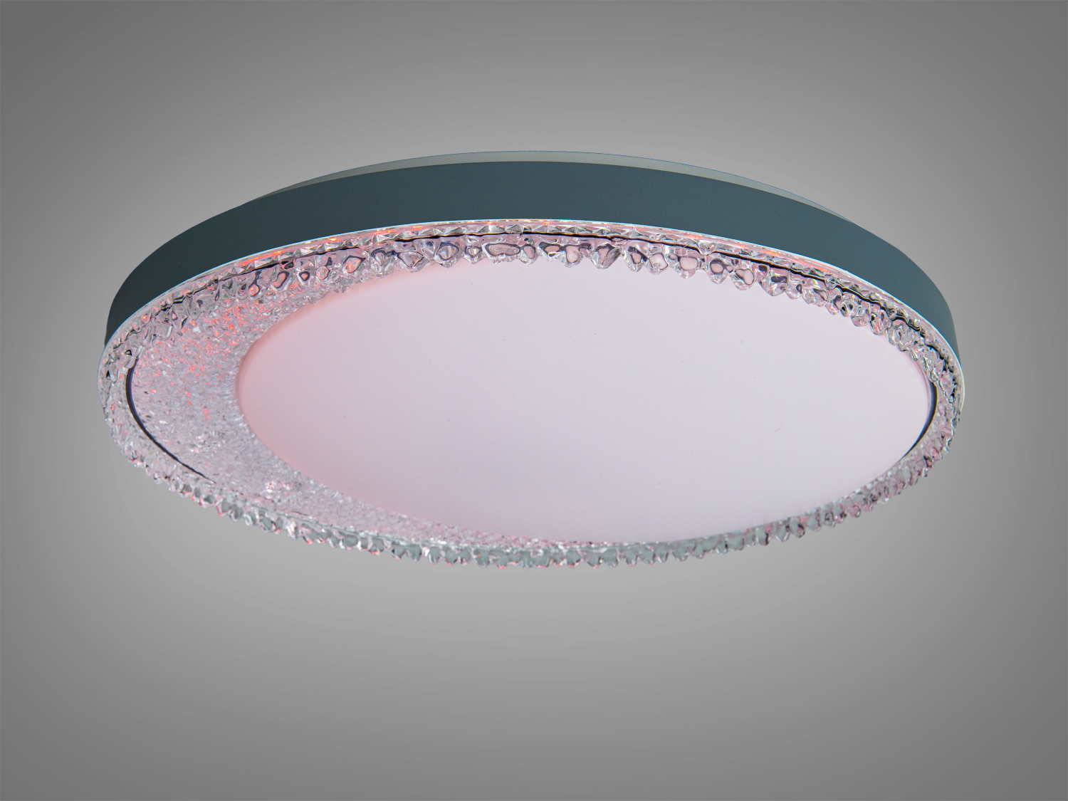 Стельова смарт LED люстра біла 80Вт RGB пульт