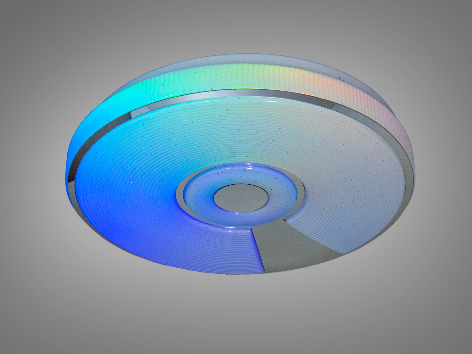 Смарт LED люстра RGB біла 70Вт пульт 12м²