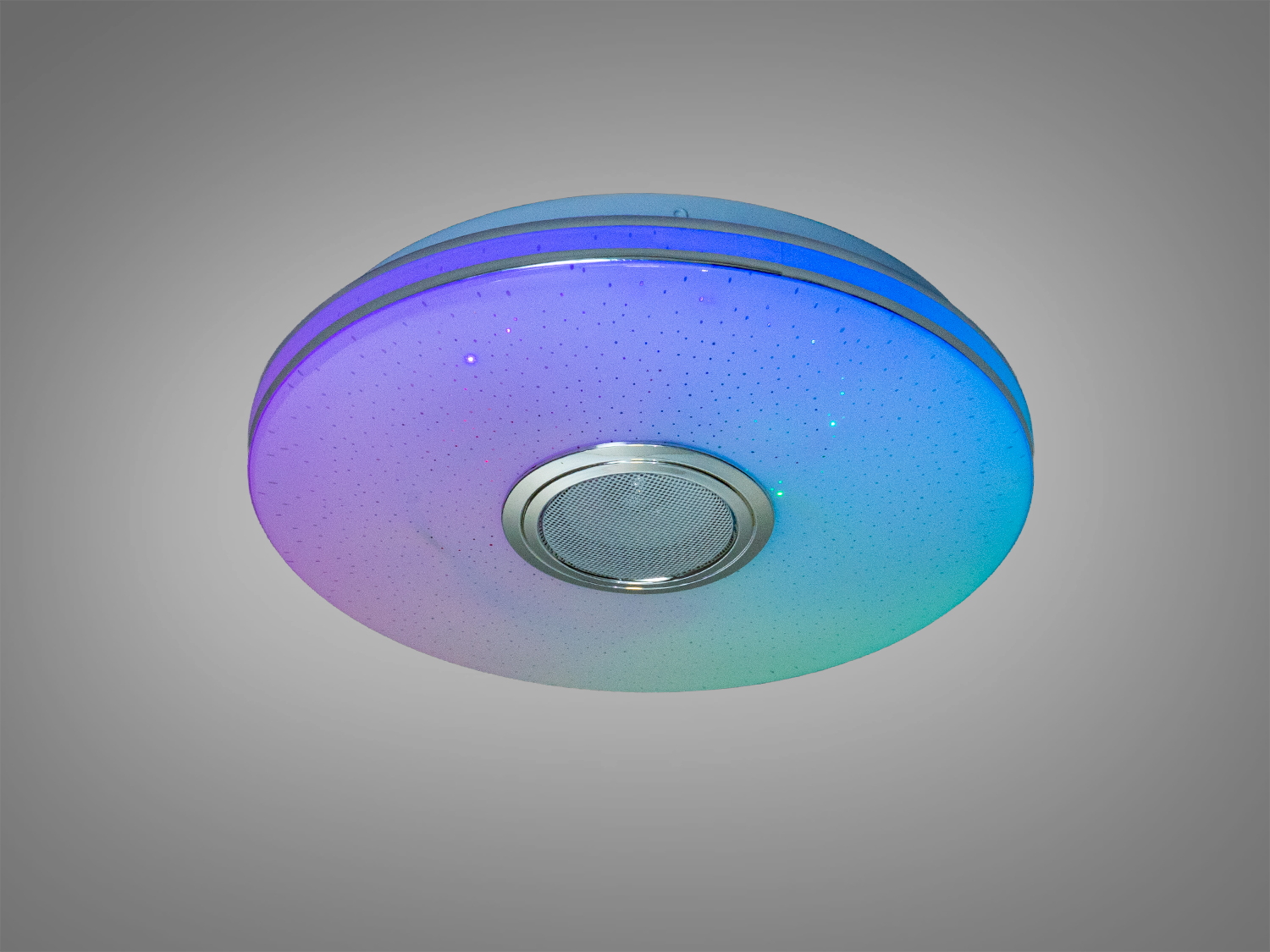 LED стельова люстра біла 45 Вт з Bluetooth колонкою