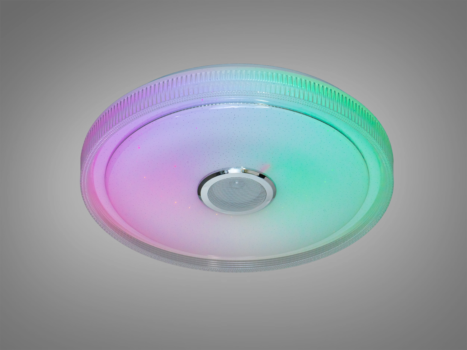 Стельова люстра LED Diasha RGB MP3 TUYA біла 80 Вт
