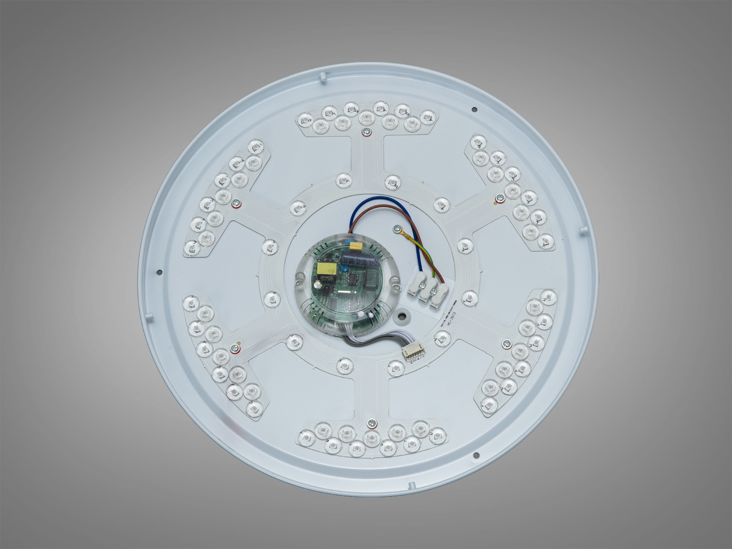 Стельова смарт LED люстра біла RGB 70 Вт пульт