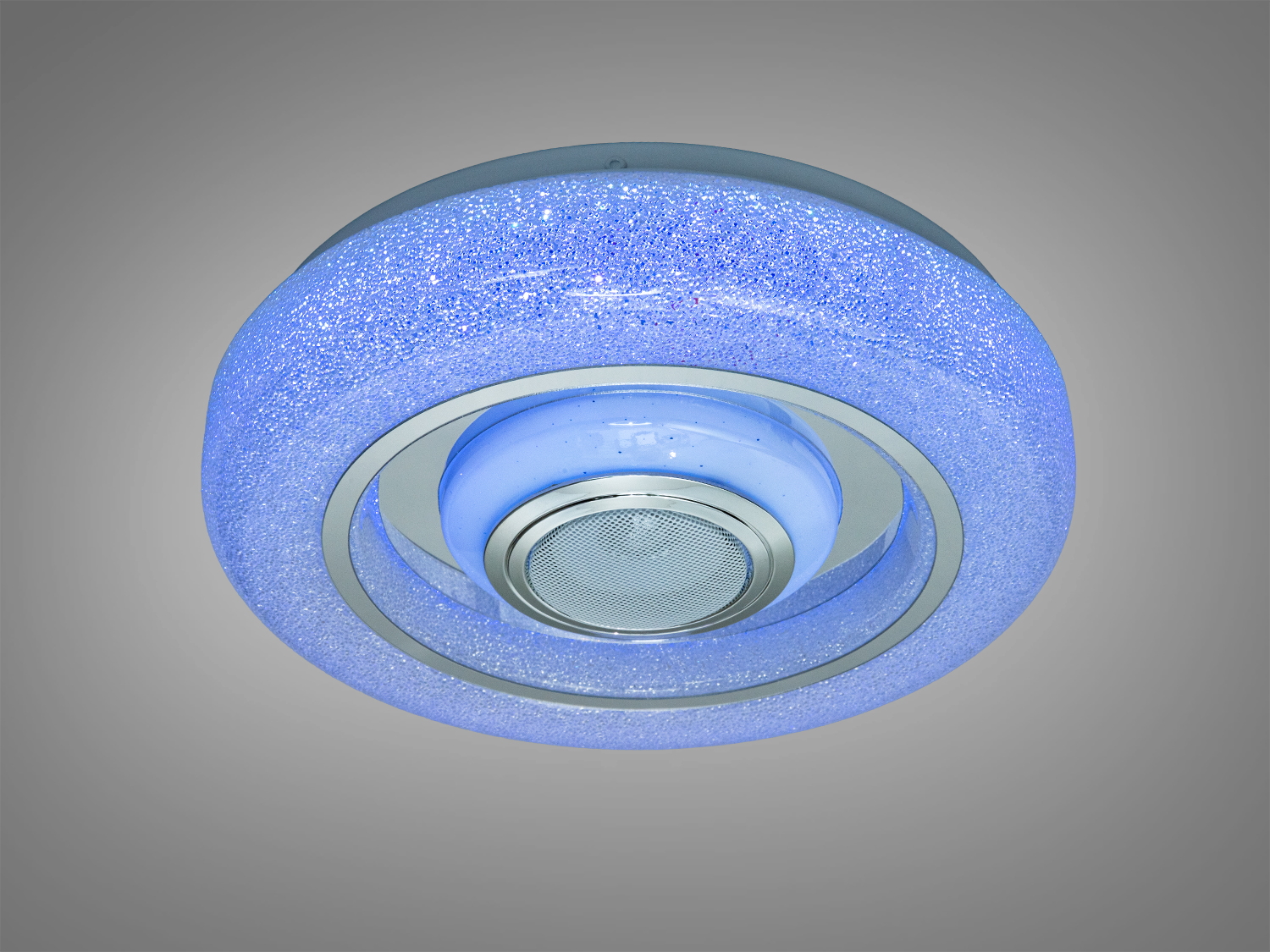 Стельова люстра біла 45 Вт з Bluetooth колонкою та підключенням до розумного будинку