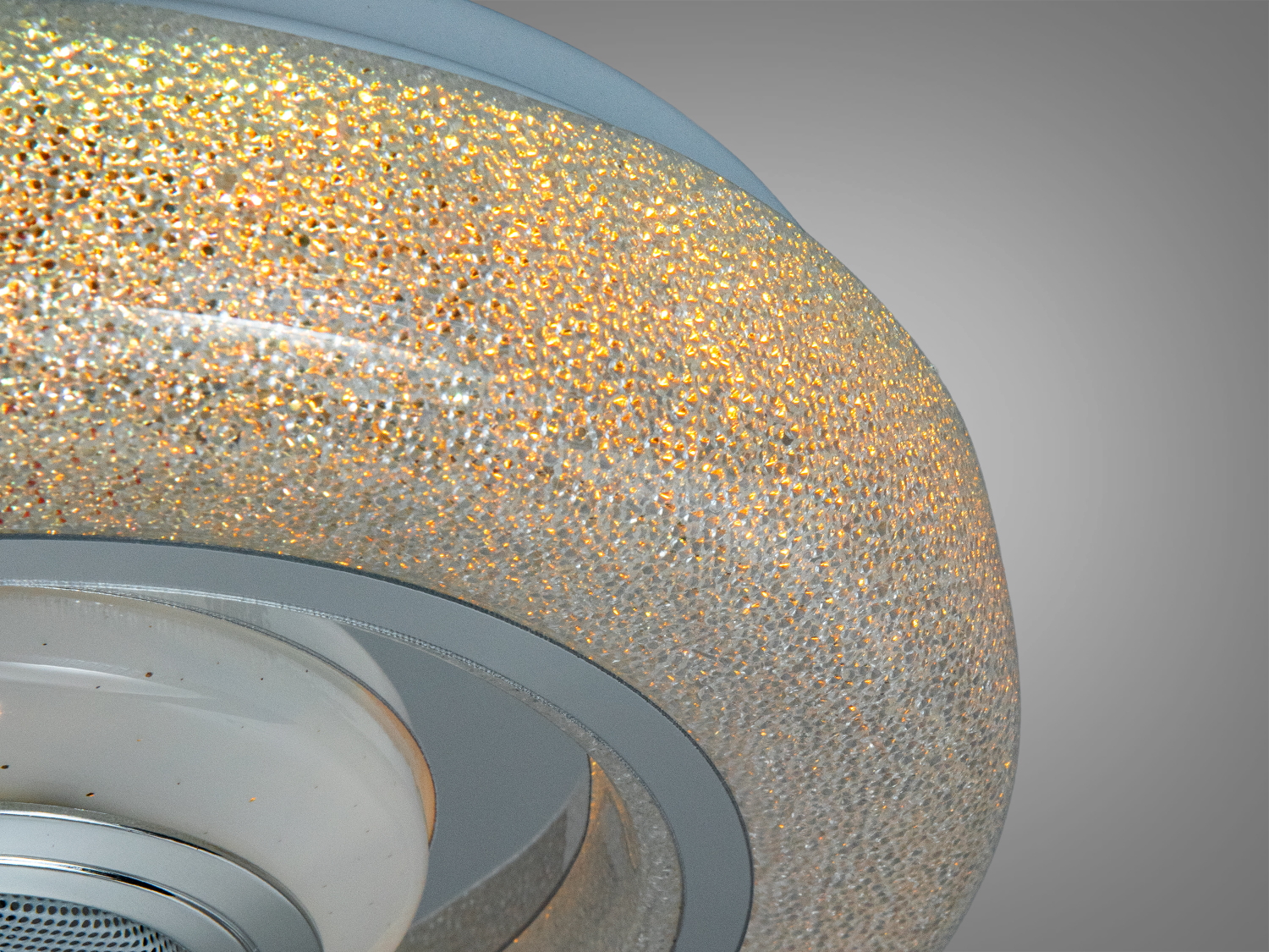 LED стельова люстра біла 45 Вт з Bluetooth колонкою