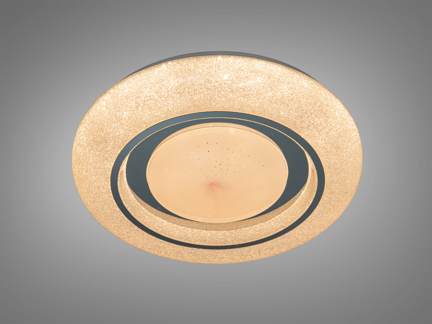 Люстра стельова смарт біла 70Вт RGB пульт 12м²