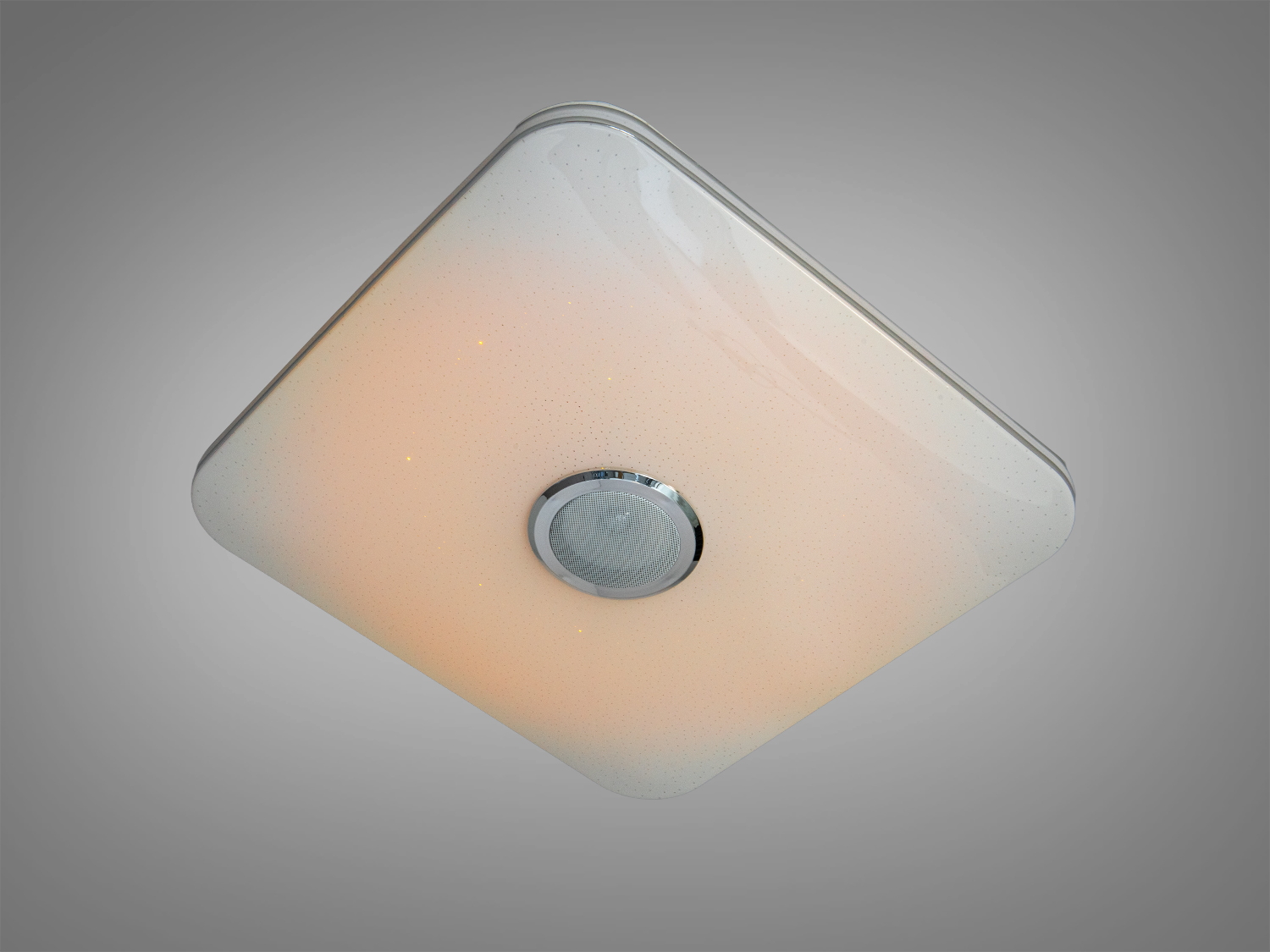 Смарт люстра LED RGB з динаміком 80 Вт біла 50x50