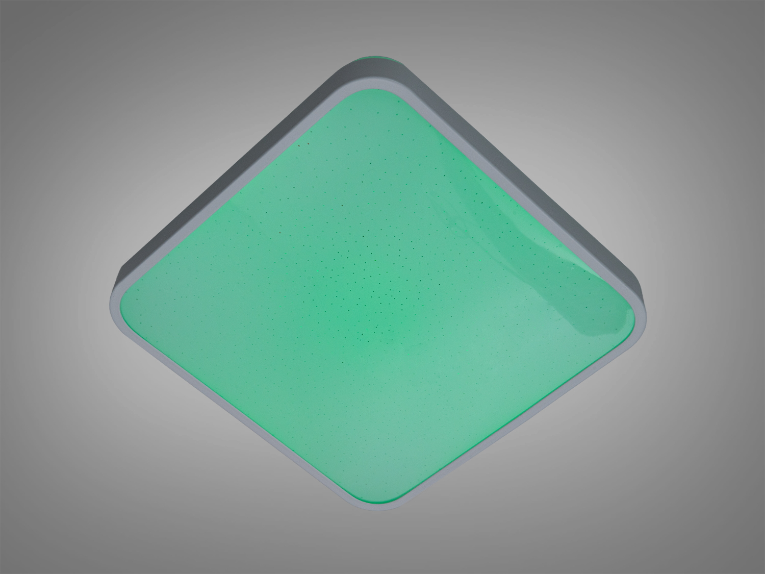 Світильник квадратної форми, зелене світло, ідеальний для сучасних інтер′єрів, стельовий монтаж.