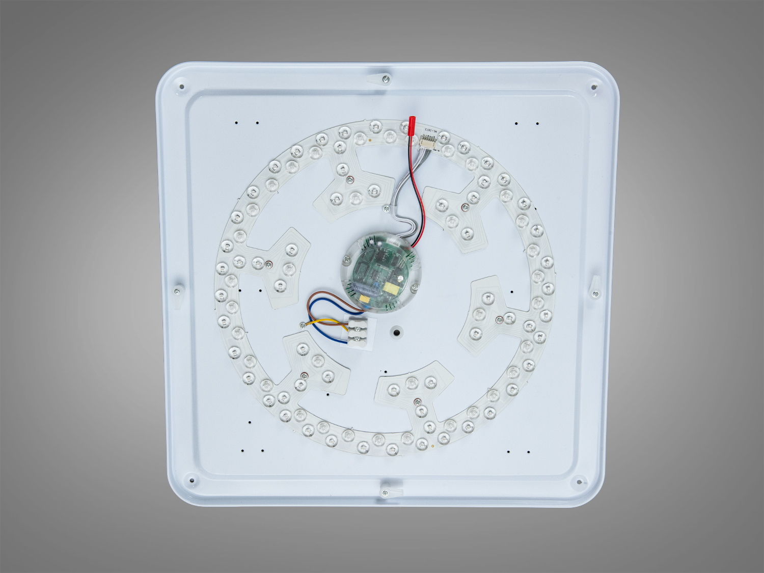 Смарт LED люстра біла RGB MP3 80Вт 500×500