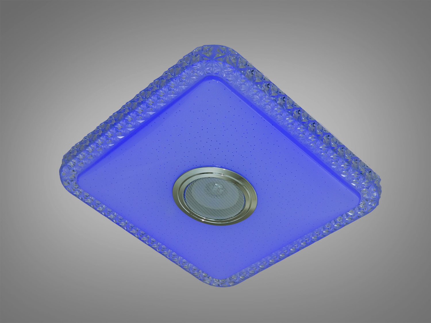 Стельова смарт люстра біла 45 Вт RGB Bluetooth колонка TUYA