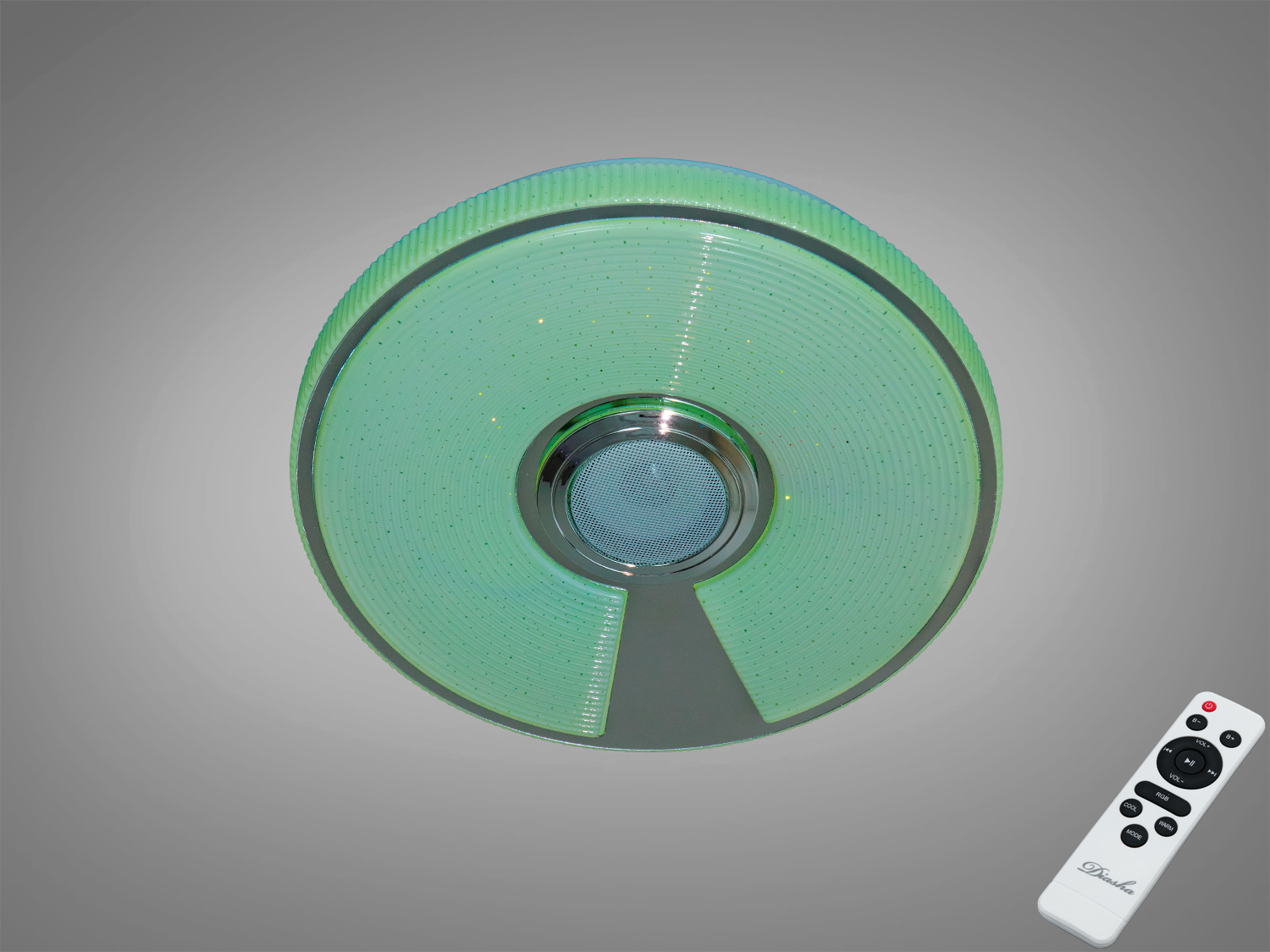 Кругла LED стельова люстра 34 Вт, біла, для кімнат до 6 м². Рівномірне м’яке світло, накладний монтаж, керування від вимикача, без пульта.