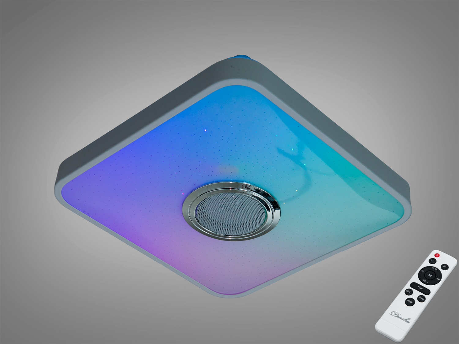 Стельовий LED смарт світильник DB-8501B 45 Вт з RGB і вбудованою Bluetooth-колонкою. Керування через TUYA Smart Life або пульт, площа до 8 м².