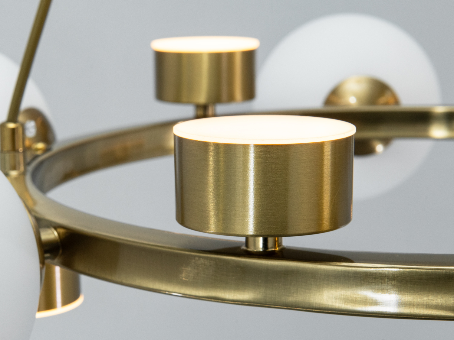 Люстра підвісна Loft бронза 6 куль 6 LED 22 Вт