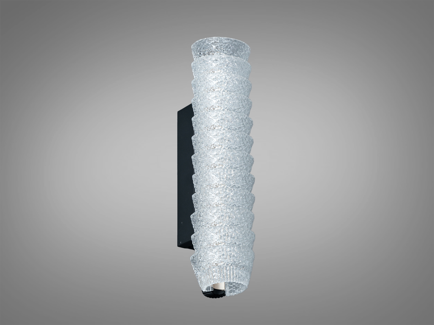 Декоративний світильник з рельєфним акрилом у чорному корпусі, що підходить для настінного монтажу. Відмінно підкреслить стильний інтер′єр.