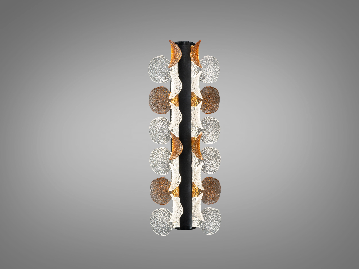 Настінний LED світильник 11 Вт у чорному корпусі з рельєфним акрилом. Три колірні температури 3200К/4100К/6000К з керуванням від настінного вимикача.