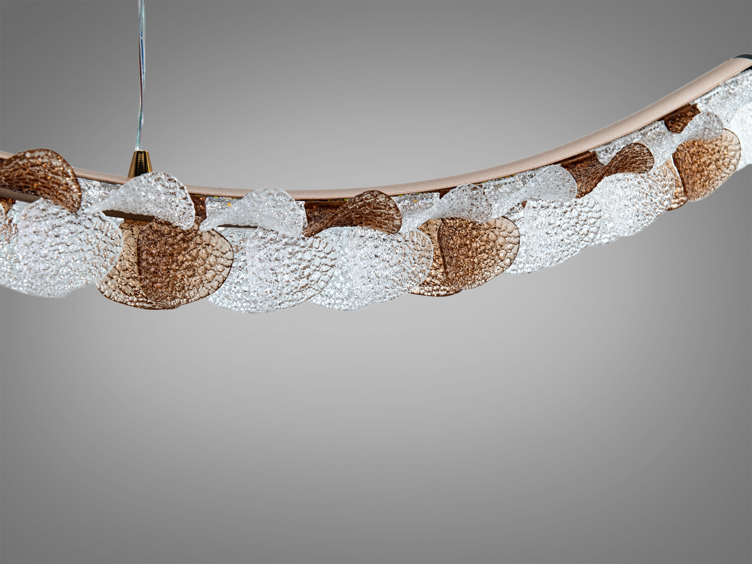 Люстра підвісна LED Diasha шампань 55Вт пульт