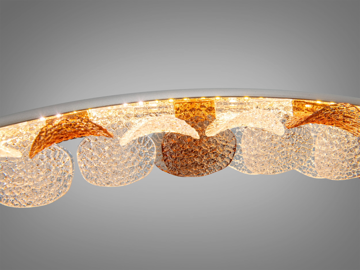 Люстра підвісна LED Diasha шампань 55Вт пульт