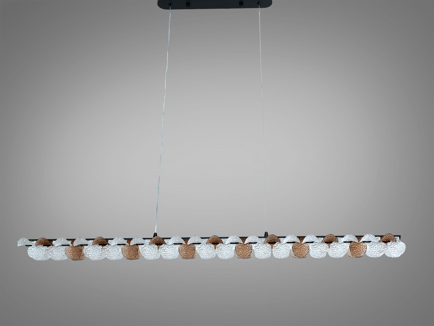 Підвісна люстра Diasha LED чорна 55Вт 3025Лм пульт