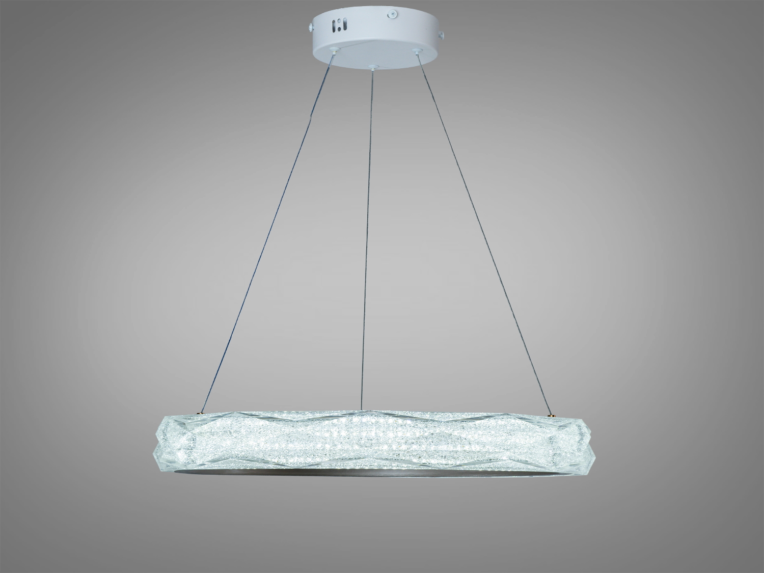 Підвісний світильник прямокутної форми з металу, підходить для офісних просторів, оснащений світлодіодами.