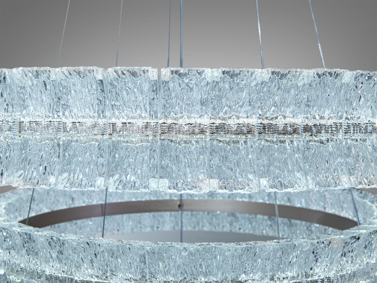 Підвісна люстра LED шампань 122Вт 6710лм з пультом