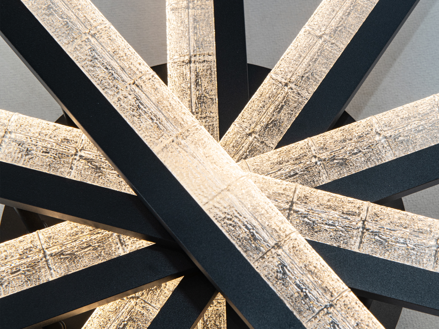 Стельова світлодіодна люстра Diasha MX3068 чорний 70W акрилові розсіювачі