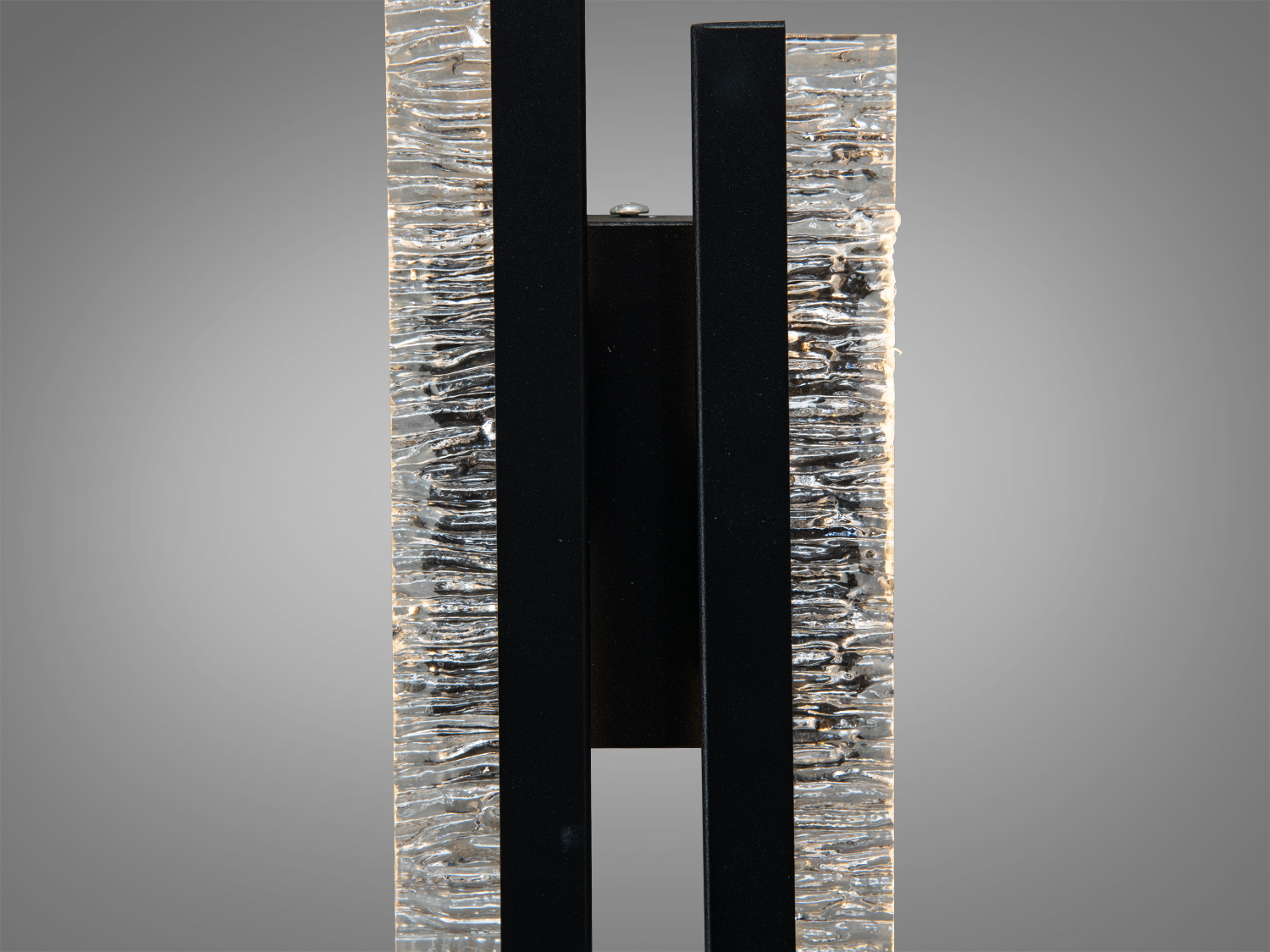 Настінне LED бра чорне 16 Вт метал і скло