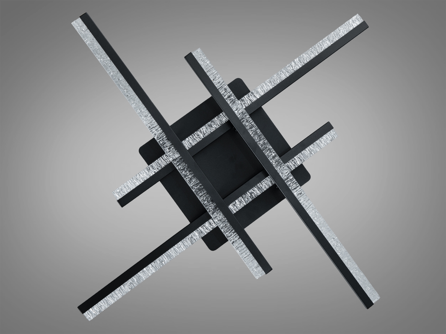 Стельова світлодіодна люстра чорний 60W