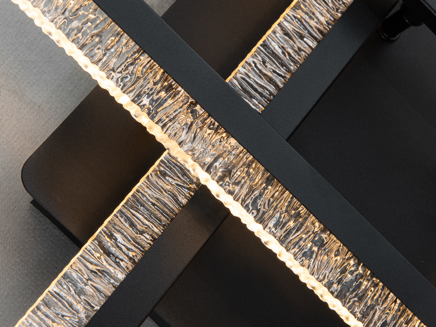 Стельова світлодіодна люстра чорний 60W