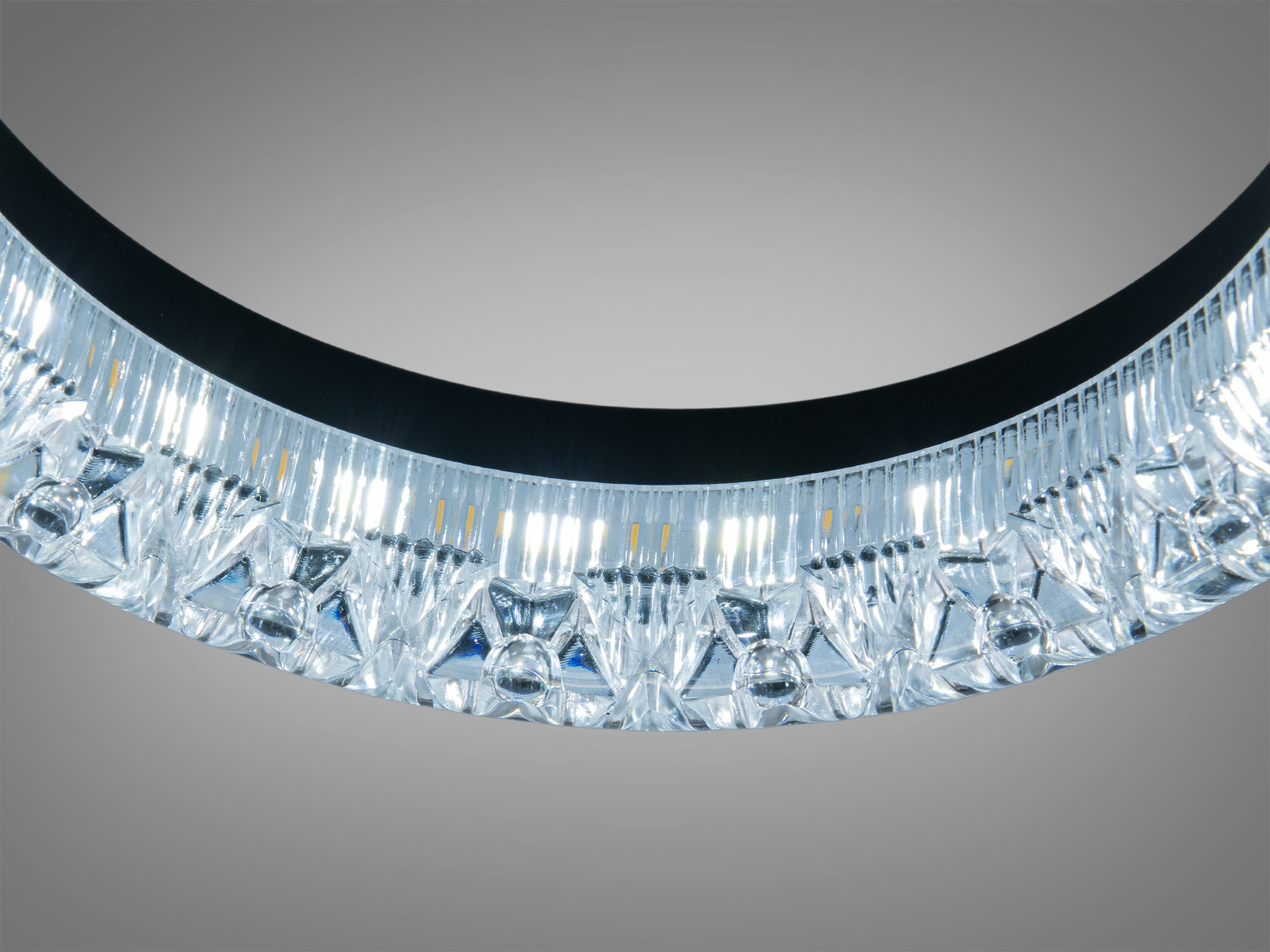 Стельова LED люстра кільця MX4770-3S чорний 45W три кільця акрил