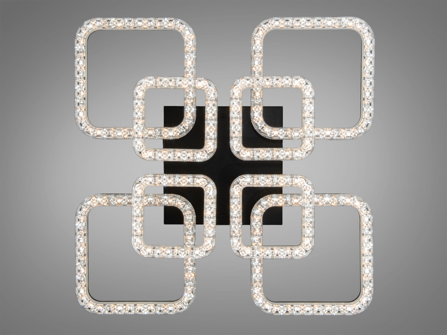 Стельовий світильник із трьома LED-елементами у формі листків, що забезпечує рівномірне освітлення. Підходить для сучасних інтер′єрів.