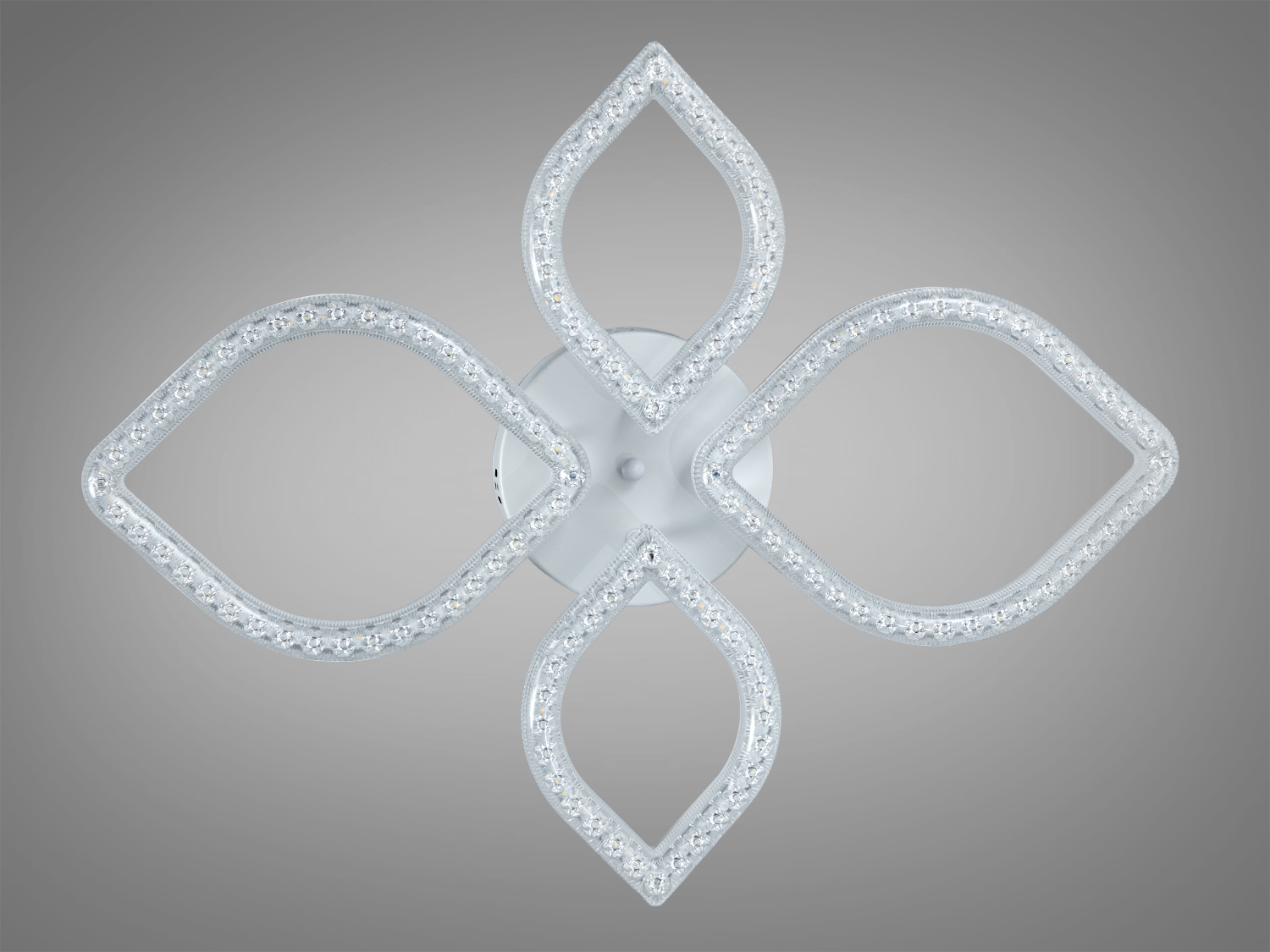 Стельова LED люстра біла 68 Вт