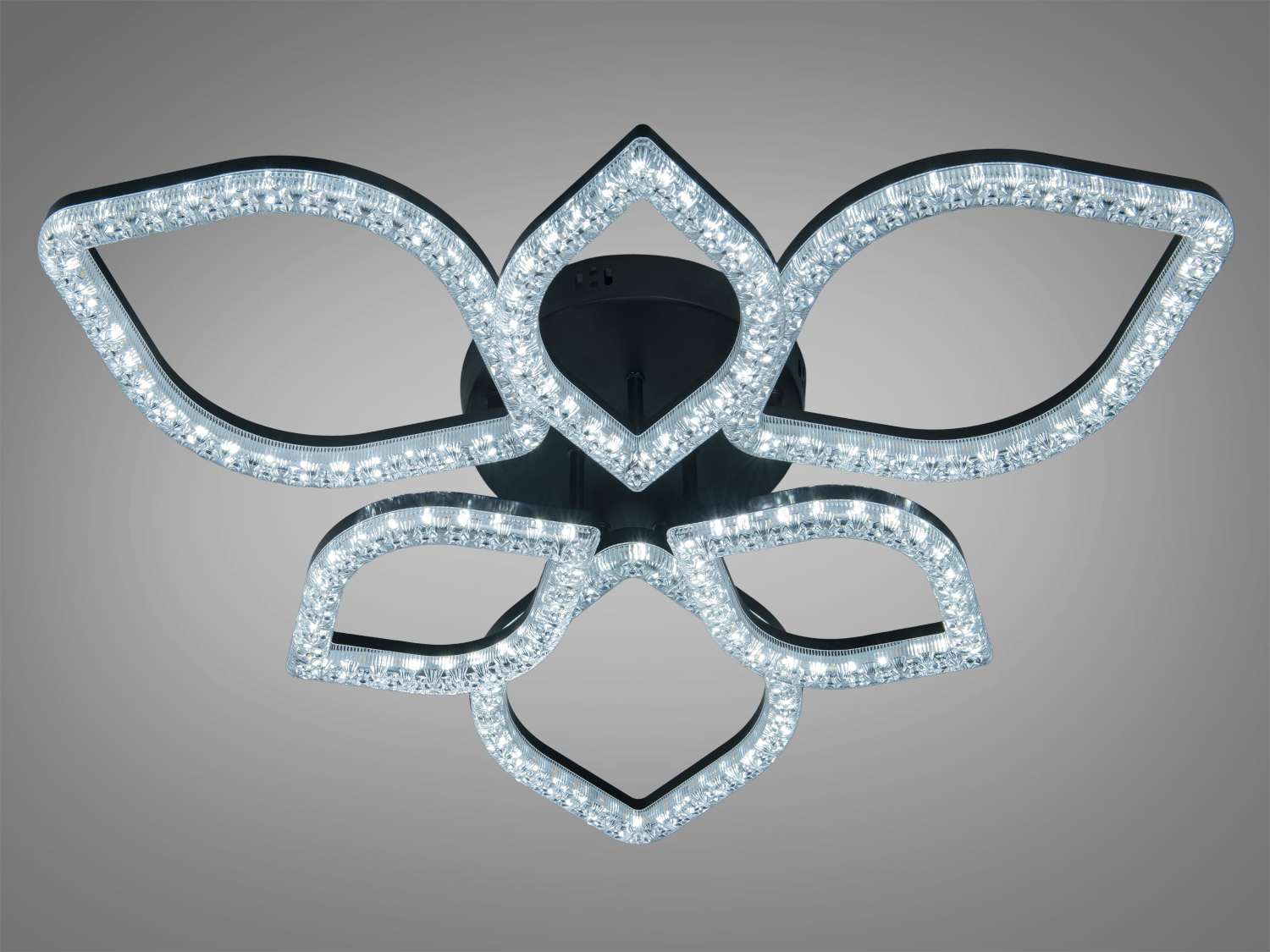 Стельовий світильник з холодним білим світлом, виконаний у вигляді квітки, ідеальний для мінімалістичного дизайну.