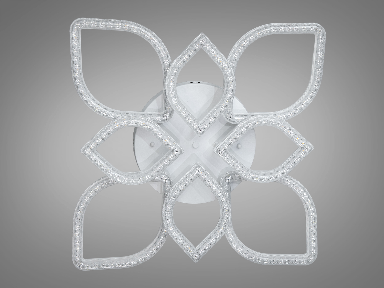 Стельова світлодіодна люстра біла 140 Вт