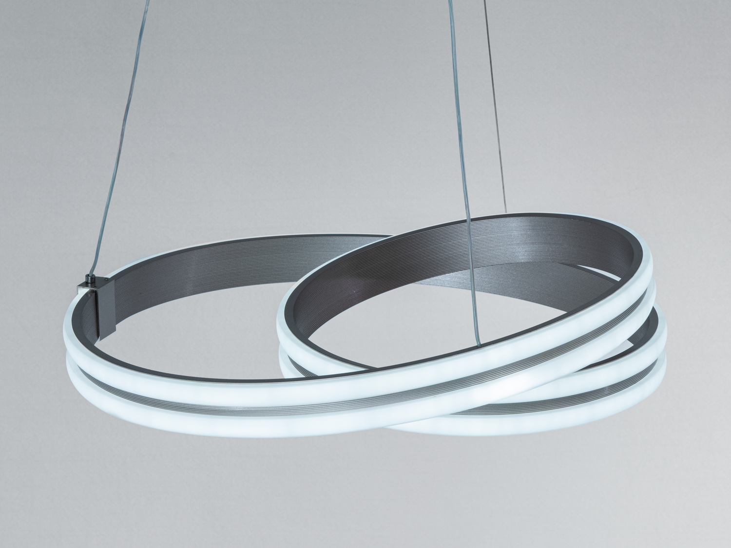 LED підвісна люстра Diasha коричнева 95Вт 16м²