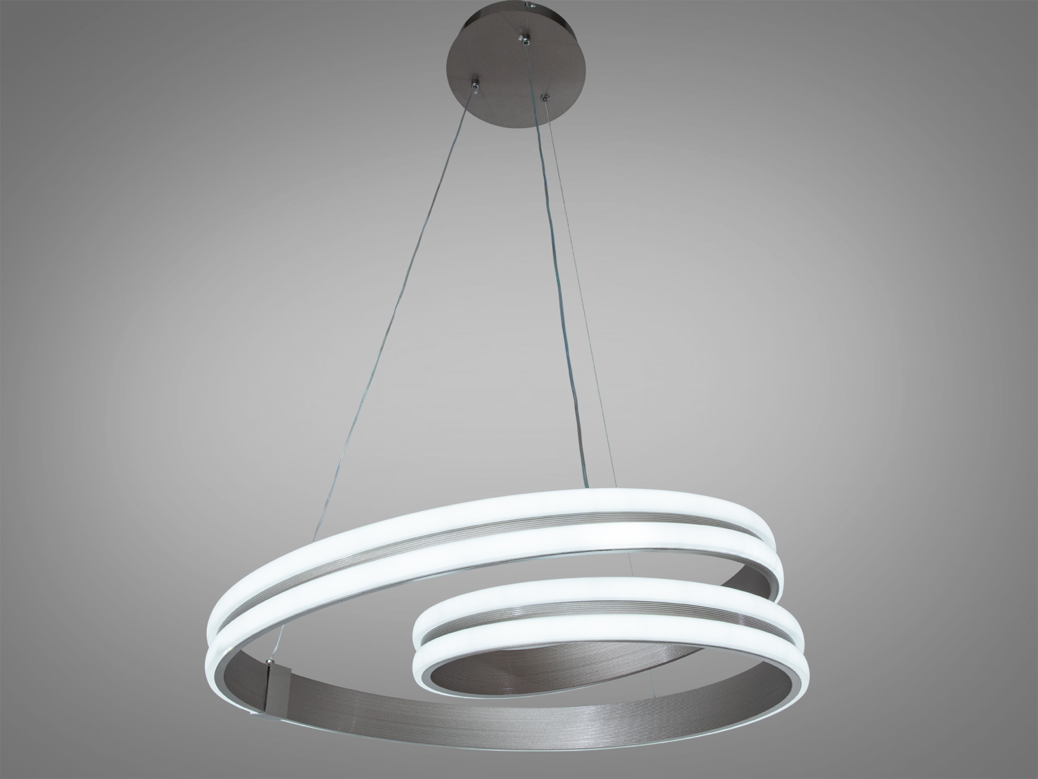 LED підвісна люстра Diasha коричнева 95Вт 16м²