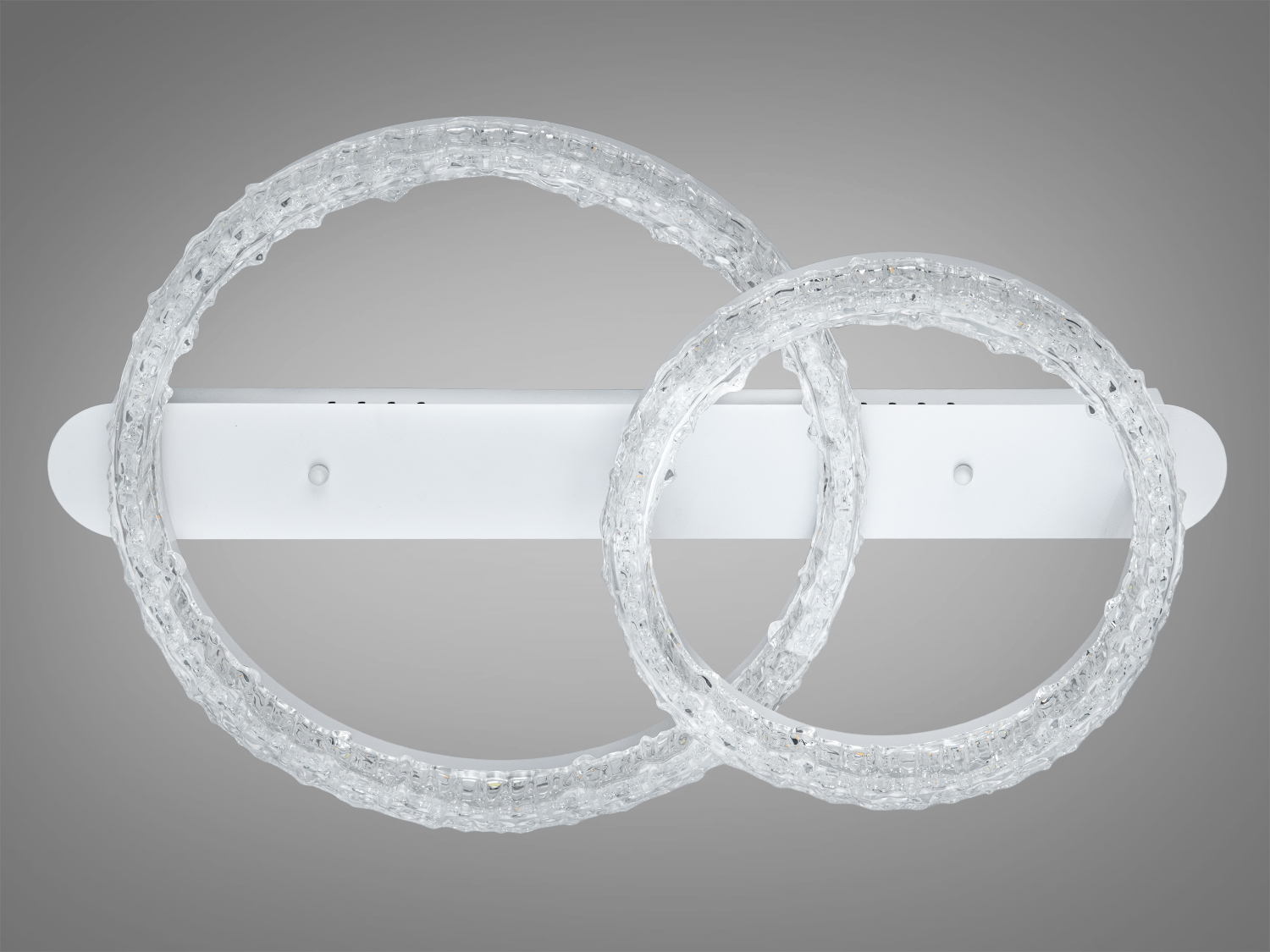 Стельова LED люстра кільця MX78203 біла 65W акрилові плафони мяке світло