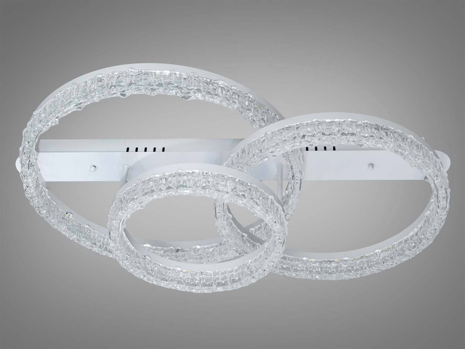 Стельова LED люстра кільця біла 103W