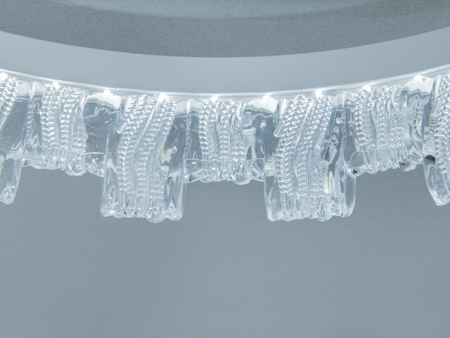 Люстра стельова LED Diasha MX78204 біла 87 Вт кільця з акрилу