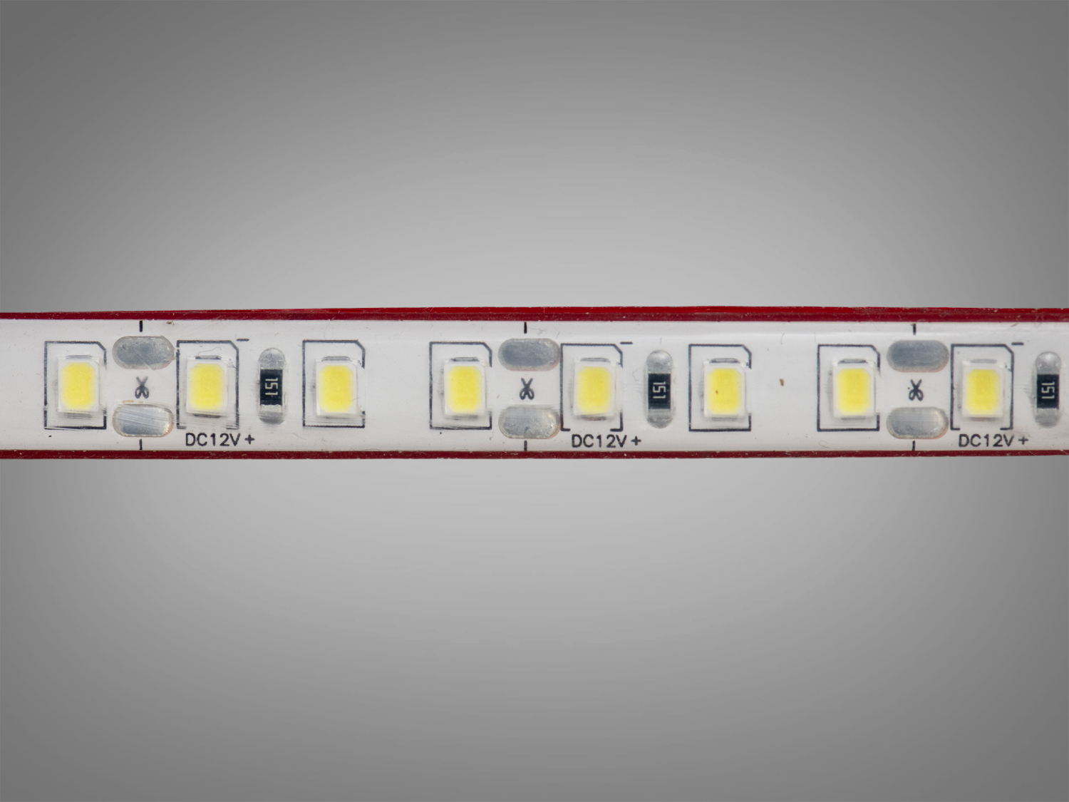 LED стрічка 12в, 120 шт/м, герметична, 8мм, холодний (N12-2835-120
