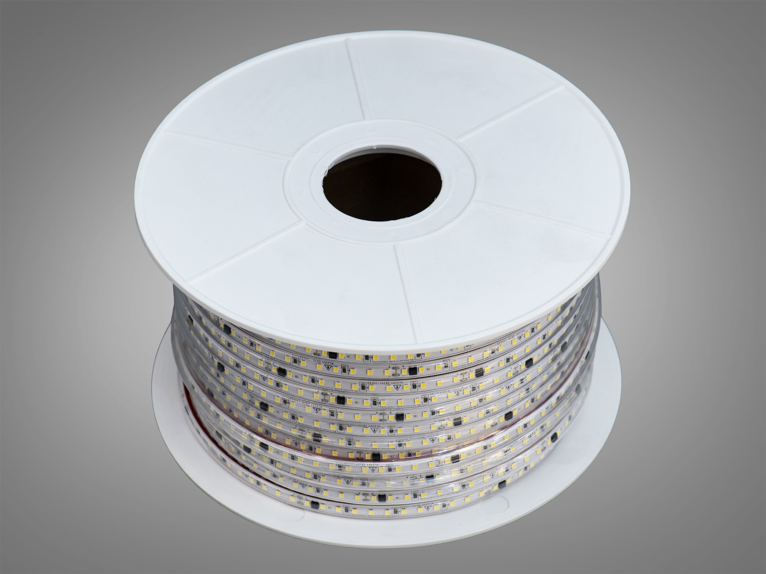 LED стрічка 220в, 120 шт/м, герметична, 8мм, холодний