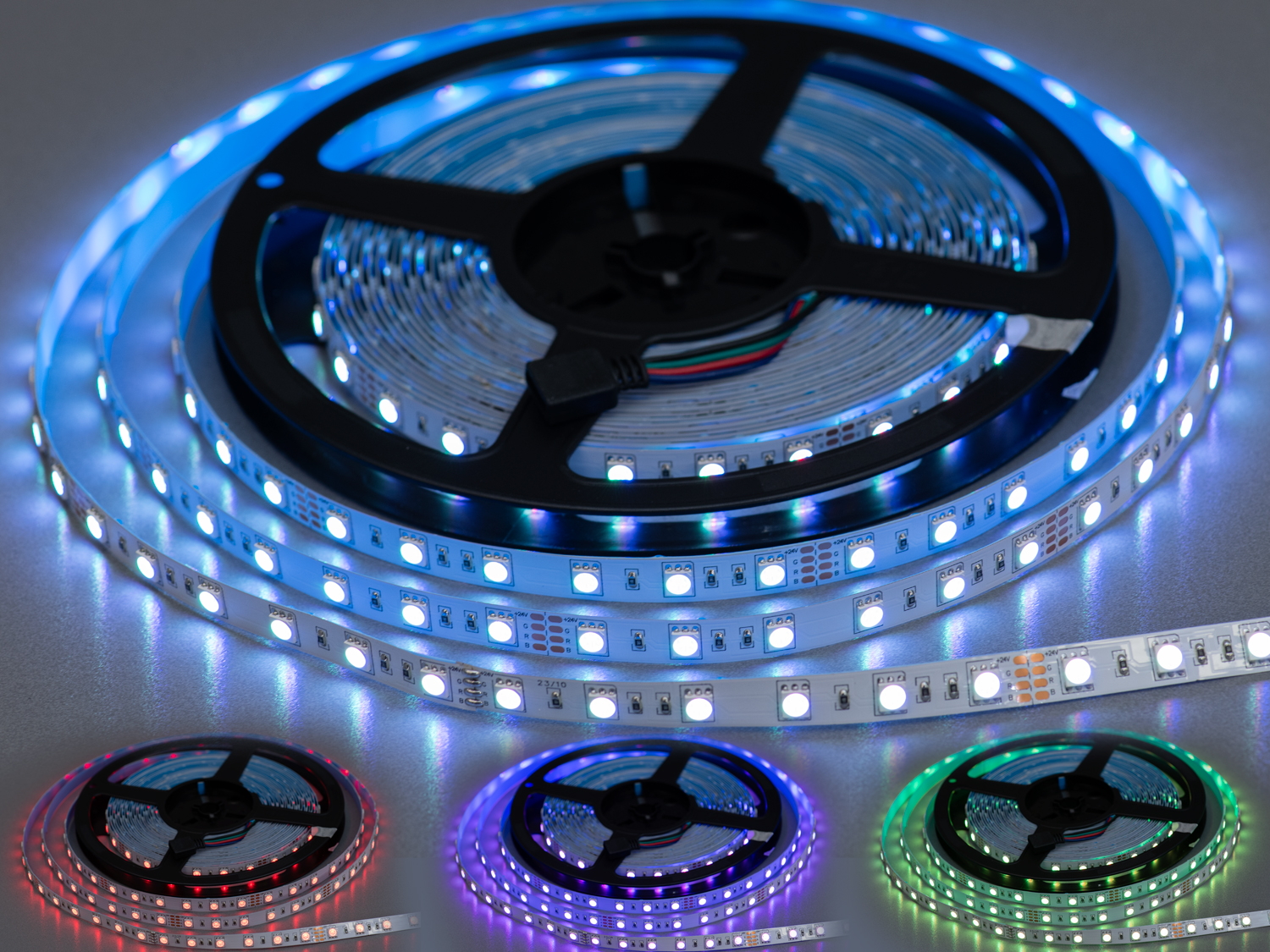 LED стрічка 24В, 60діодів на метр, 10мм, RGB