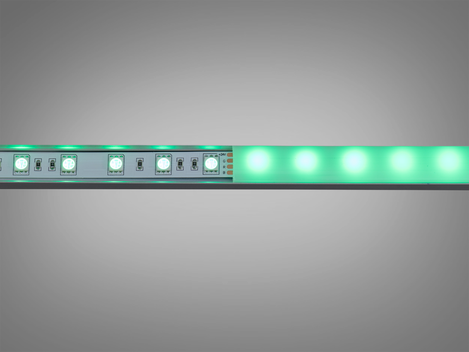 LED стрічка 24В, 60діодів на метр, 10мм, RGB