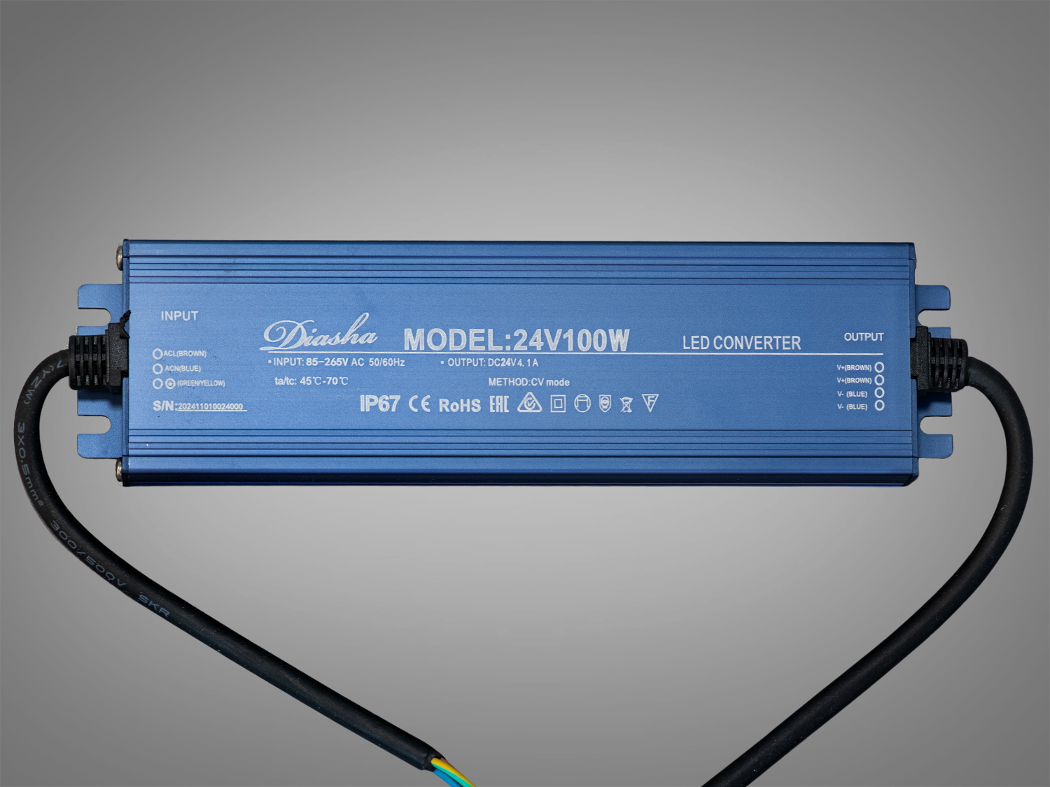 Блок живлення 24В, для підключення LED стрічки, 100Вт, 4.17А