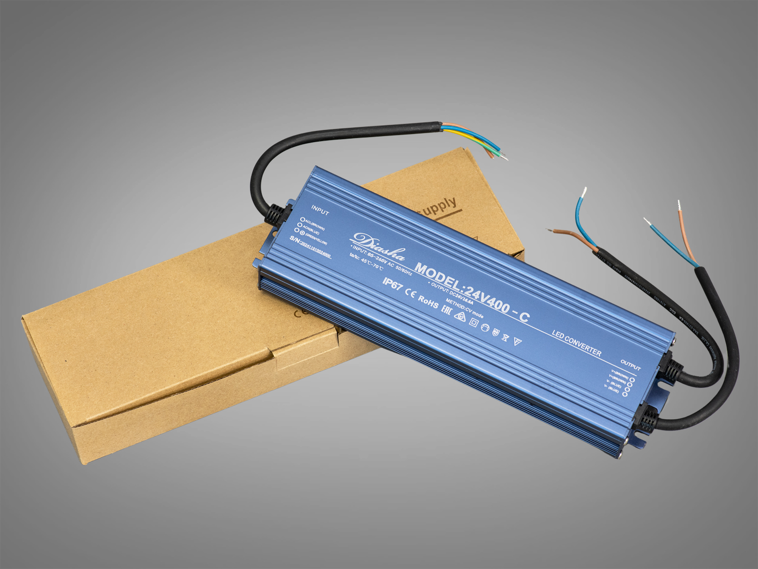 Блок живлення 24В, для підключення LED стрічки, 400Вт, 16.6А