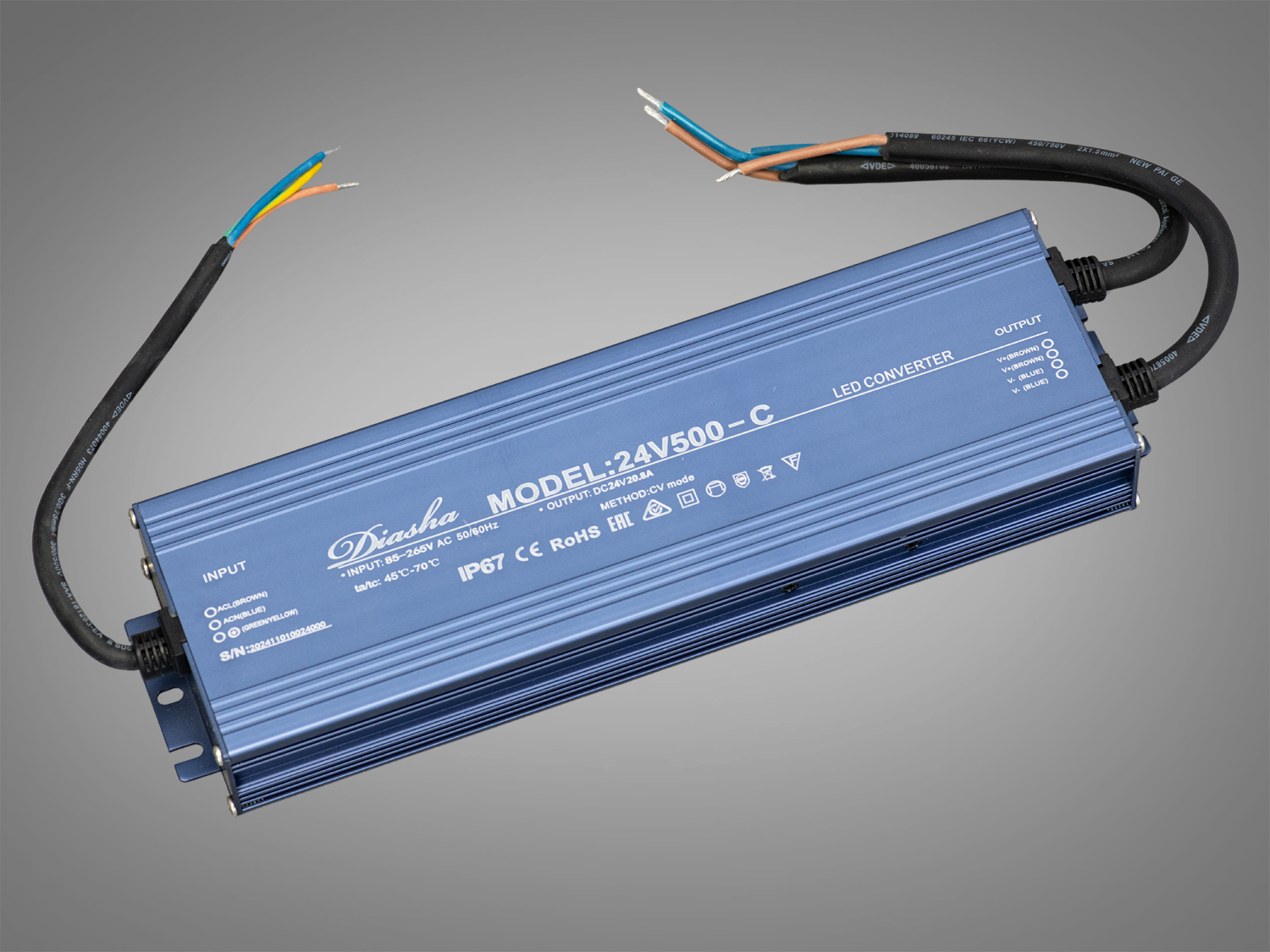 Блок живлення 24В, для підключення LED стрічки, 500Вт, 20.8А