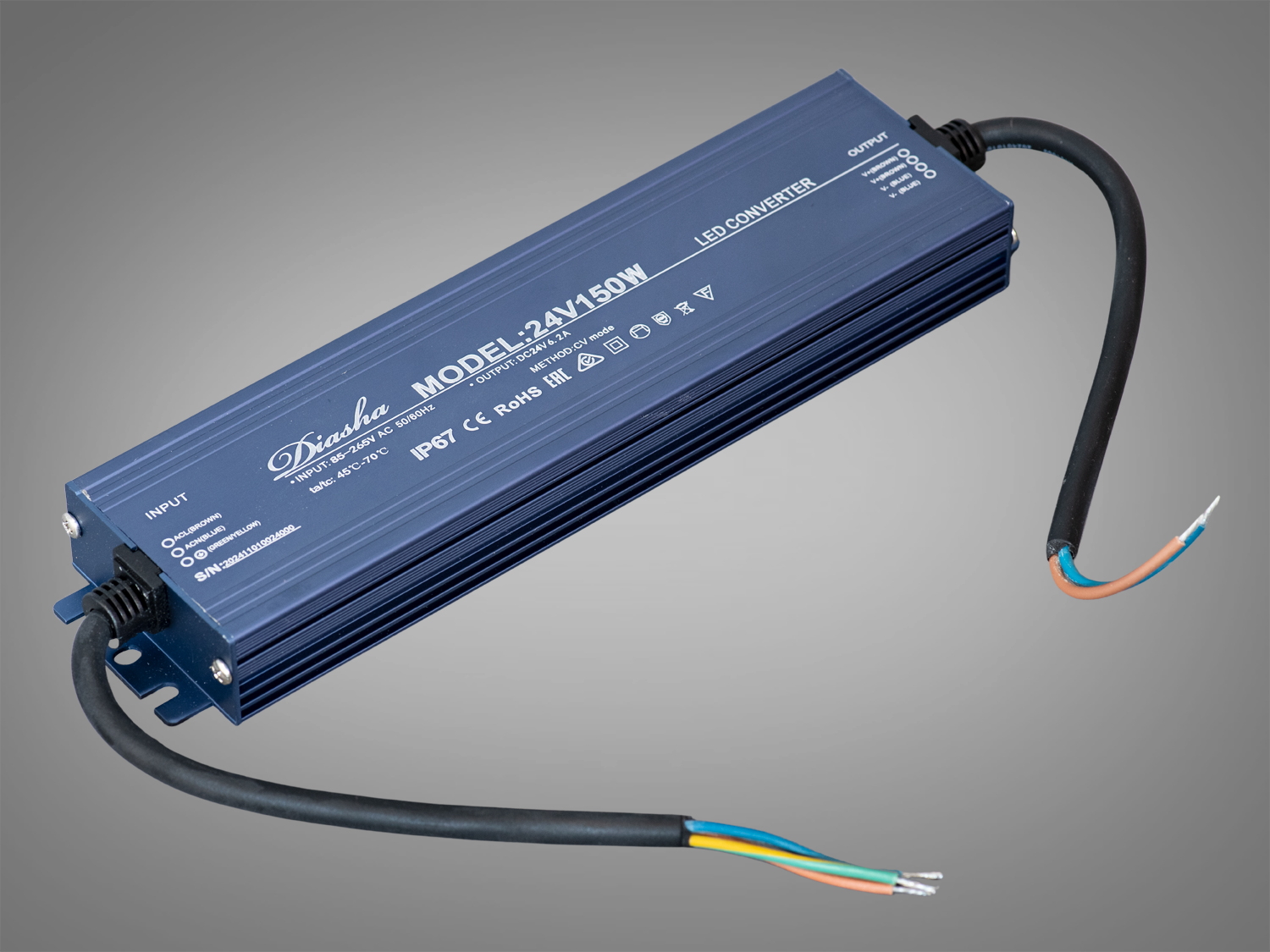 Блок живлення 24В, для підключення LED стрічки, 150Вт, 6.25А. Високоякісний, герметичний та надійний пристрій, створений для стабільного живлення світлодіодних стрічок 24 В. Блок живлення 24В, для підключення LED стрічки, 150Вт, 6.25А. Високоякісний, герметичний та надійний пристрій, створений для стабільного живлення світлодіодних стрічок 24 В.