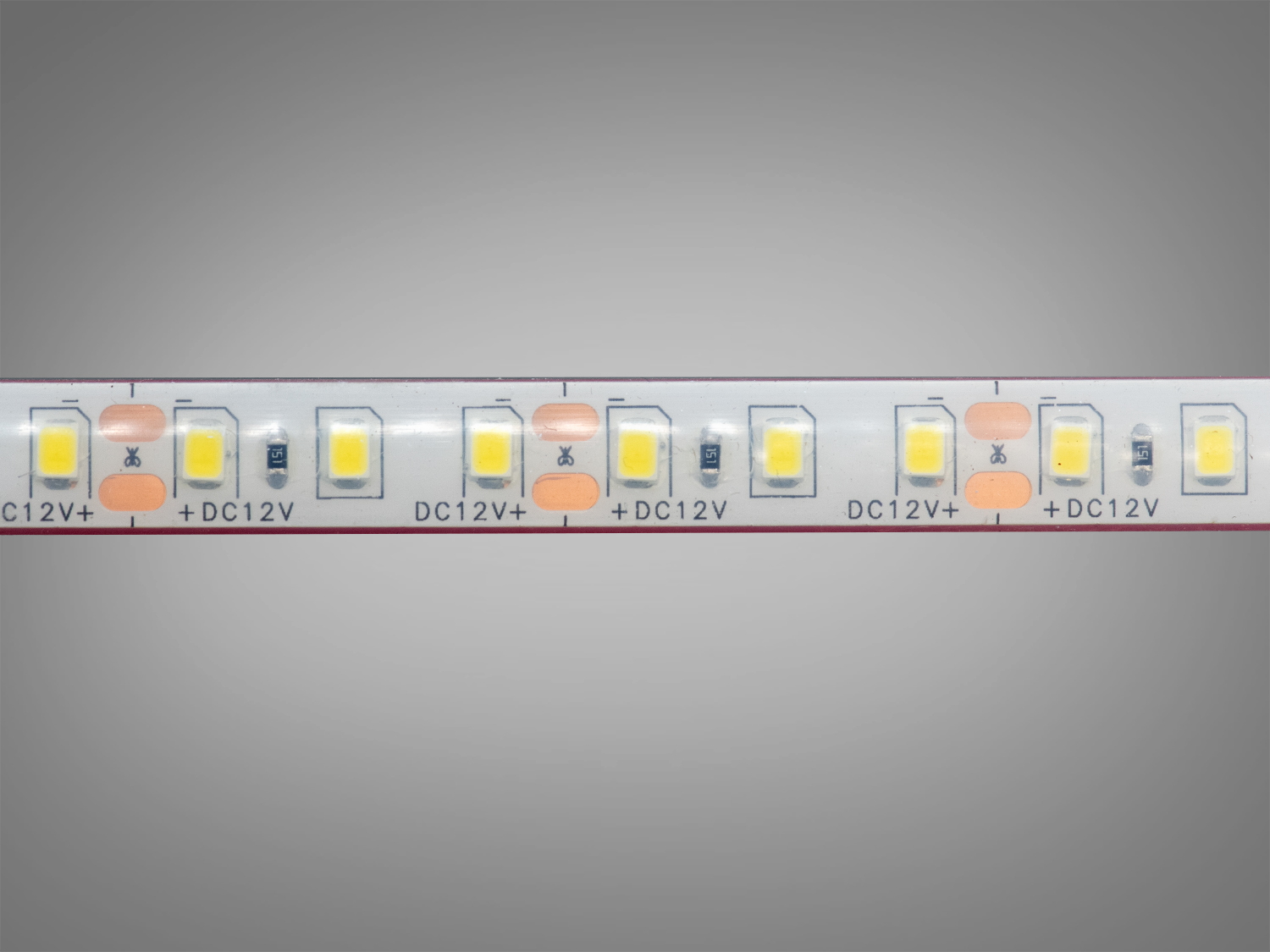 LED стрічка 12в, 120 шт/м, герметична, 8мм, холодний