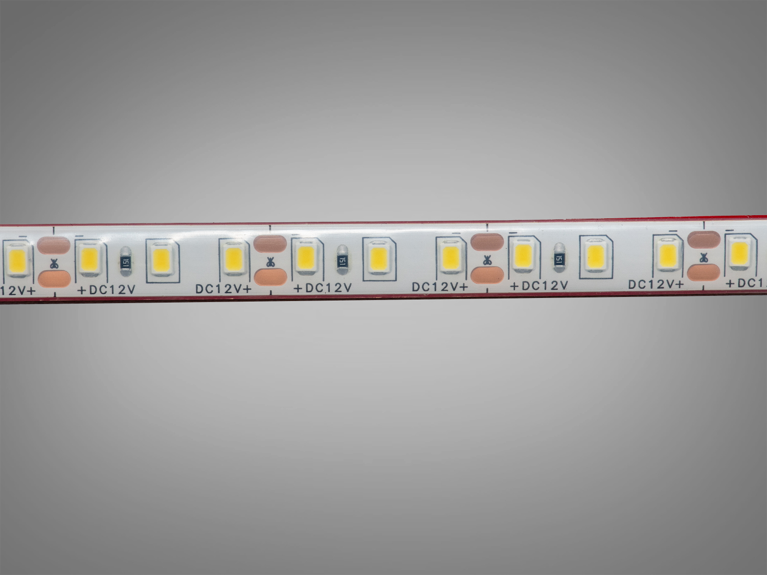 LED стрічка 12в, 120 шт/м, герметична, 8мм, нейтральний